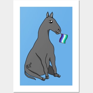 Eugene The Gay Pride Horse Posters and Art